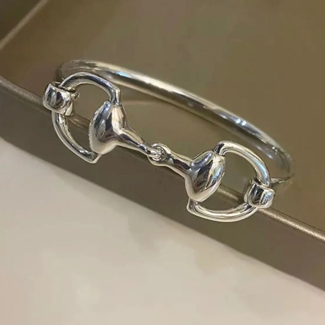 新品】馬 ホースビット バングル ブレスレット ハミ 馬具 可愛い