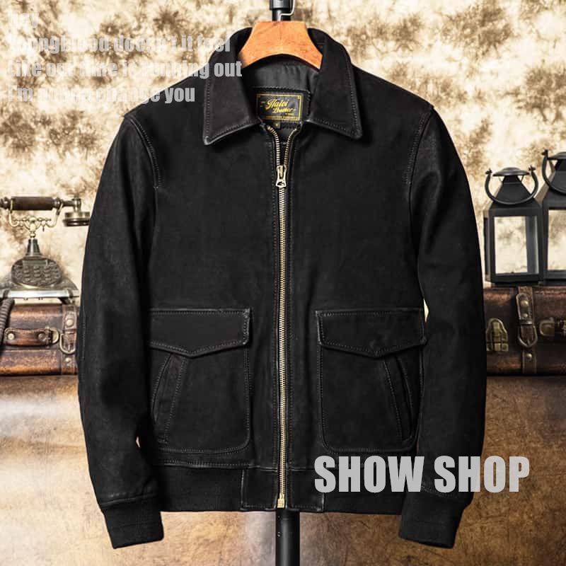 上質革ジャン メンズ フライトジャケット ジャケット イタリアン