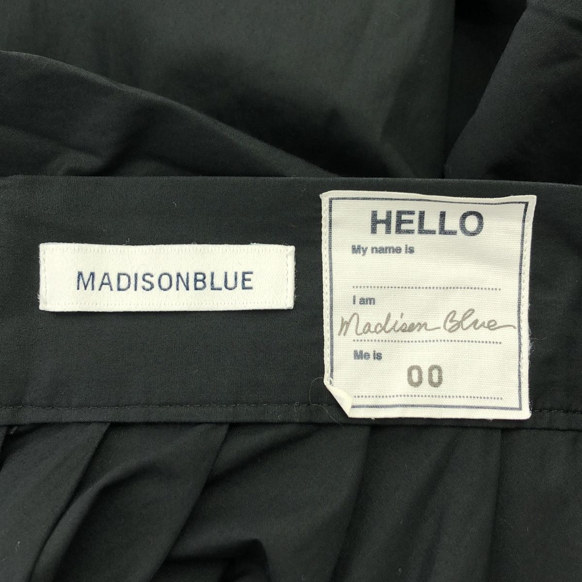 美品！マディソンブルー タックボリュームスカート 00 ブラック ロングスカート MADISON BLUE / マディソンブルー | TUCK VOLUME SKIRT タック