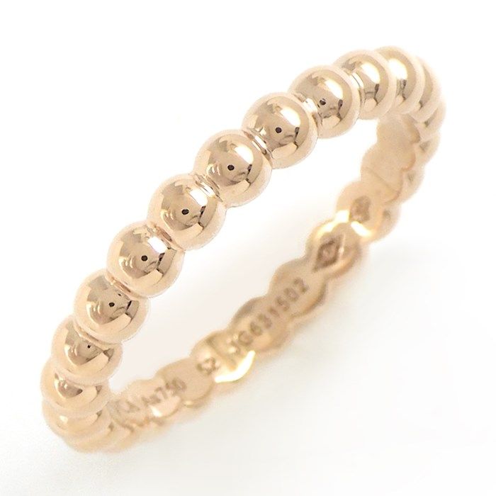 Van Cleef & Arpelsペルレ ゴールドパール リング、ミディアム ヴァン