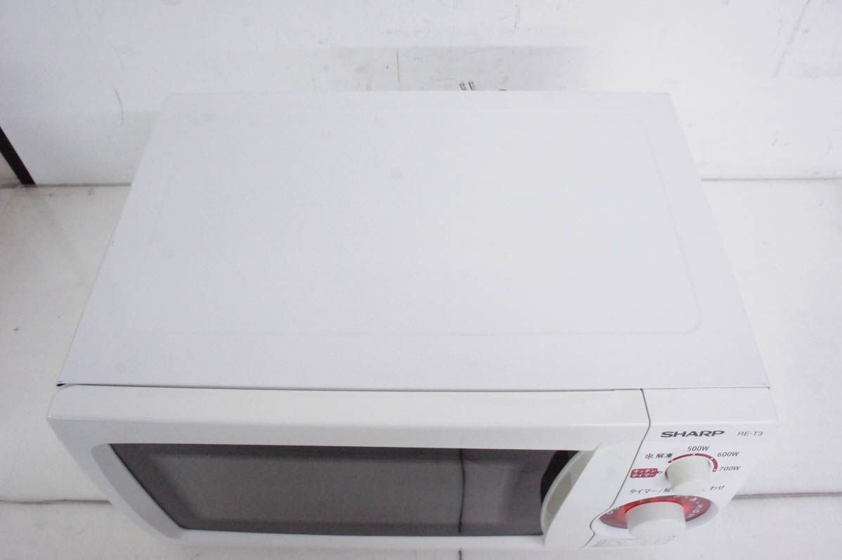 中古】SHARPシャープ 電子レンジ RE-T3-W5 20L 50Hz（東日本地域
