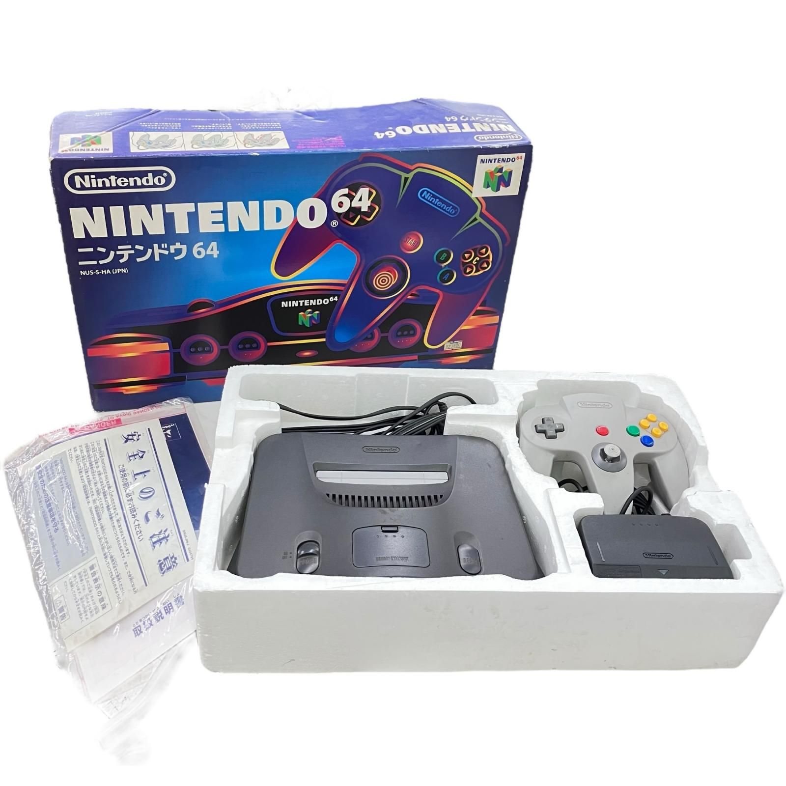 NINTENDO64 クリアレッド 本体 　コントローラー　箱付き　本体美品 任天堂（Nintendo） 64 ニンテンドー64 NINTENDO64本体 クリアレッド