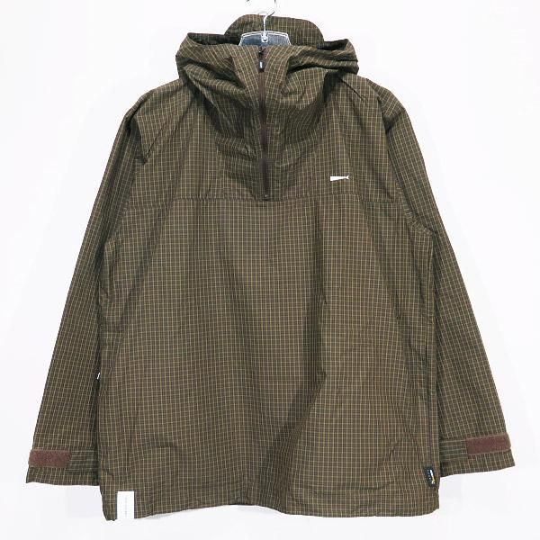 DESCENDANT ディセンダント 21SS BAIT NYLON JACKET 211BRDS-JKM03 ベイト ナイロン ジャケット ブラウン チェック プルオーバー パーカー アウター