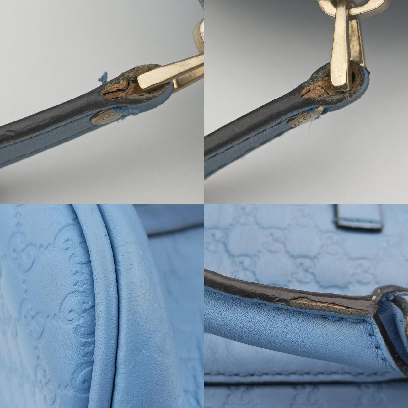 グッチGucciマイクログッチシマブルーレザー449654I023377313