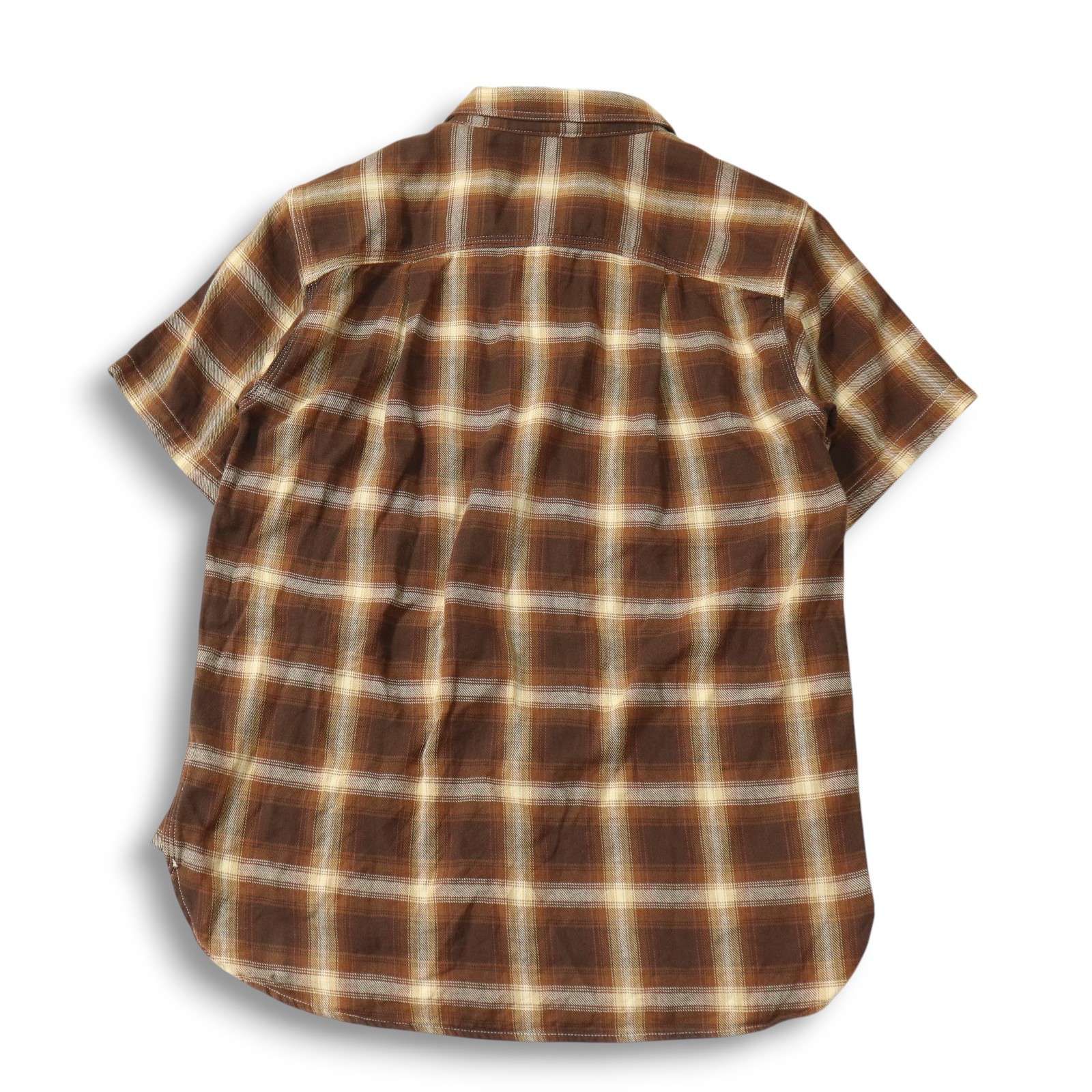 FIVE BROTHER 半袖 オンブレチェックシャツ FIVE BROTHER ファイブブラザー 半袖 ライトフランネル S/S ONE