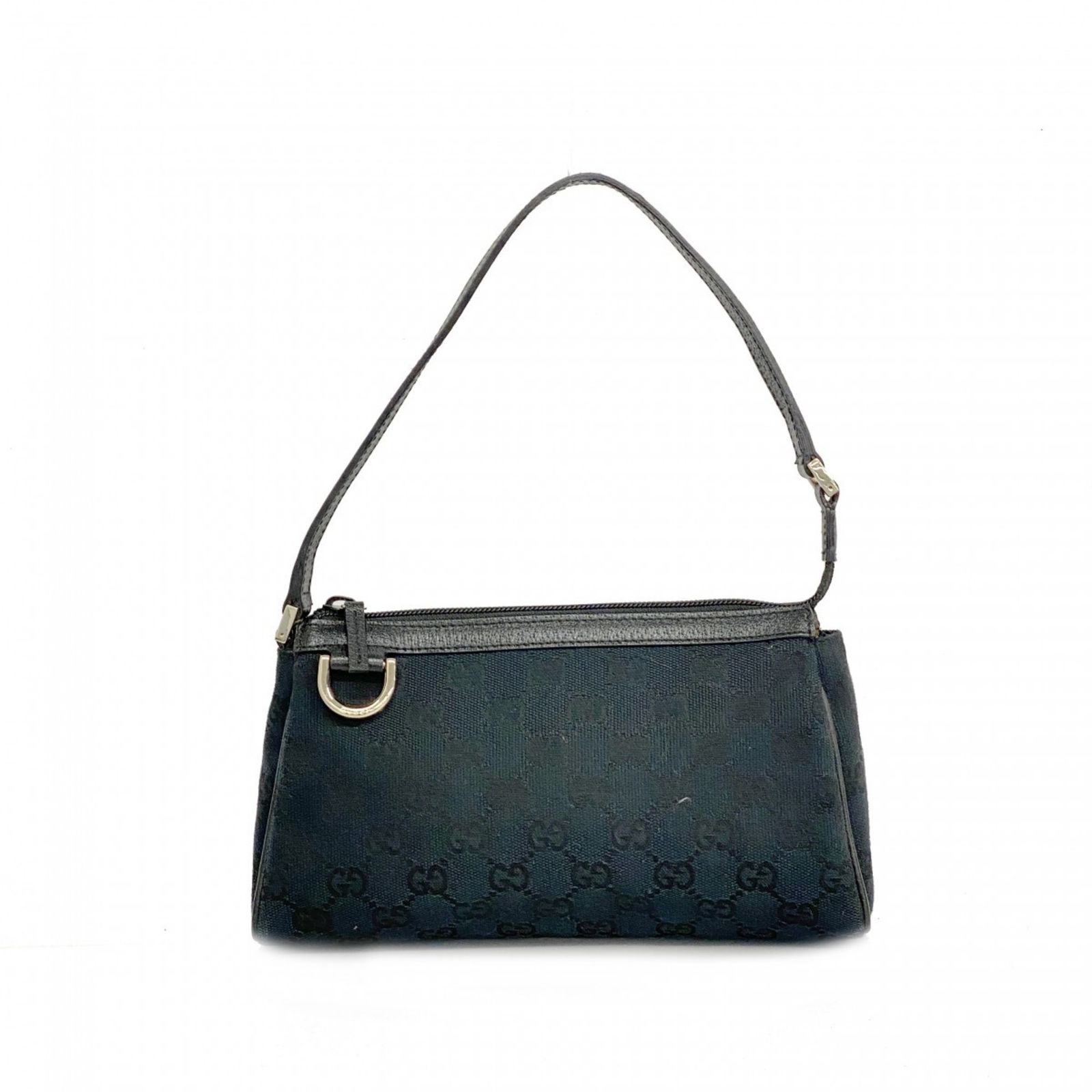 グッチ Gucci グッチ ポーチ GGキャンバス 145750 キャンバス ブラック シャンパンレディース
