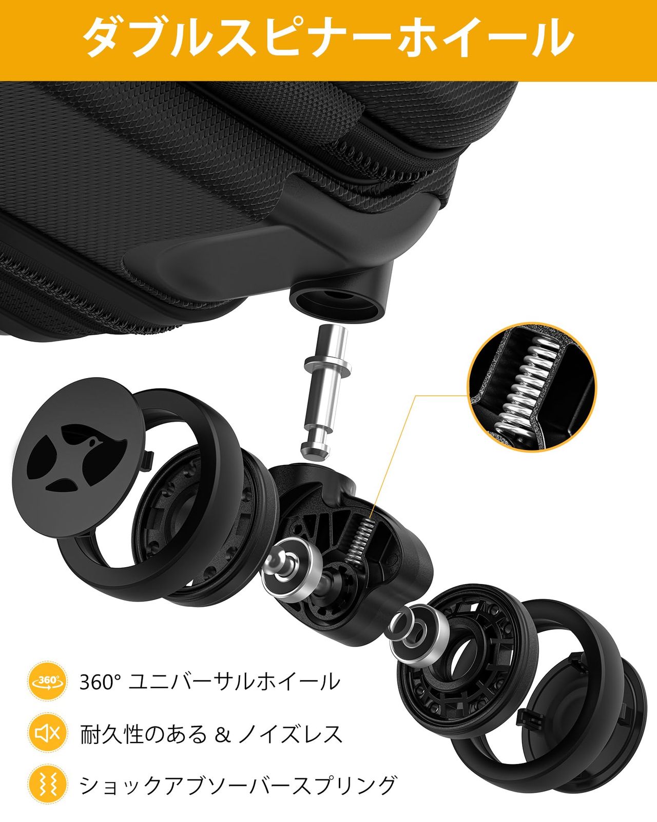 キャリーバッグ 前開き