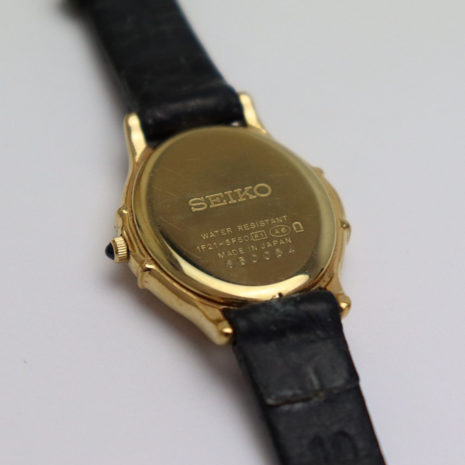 セイコー エクセリーヌ クォーツ 6Pダイヤ ピンクシェル文字盤