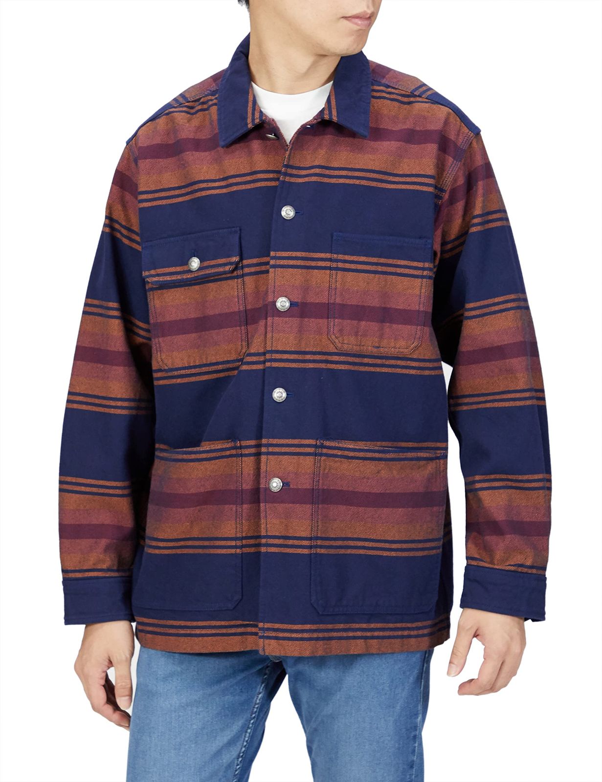 ヒューストン ミリタリー BORDER VIYELLA COVERALL