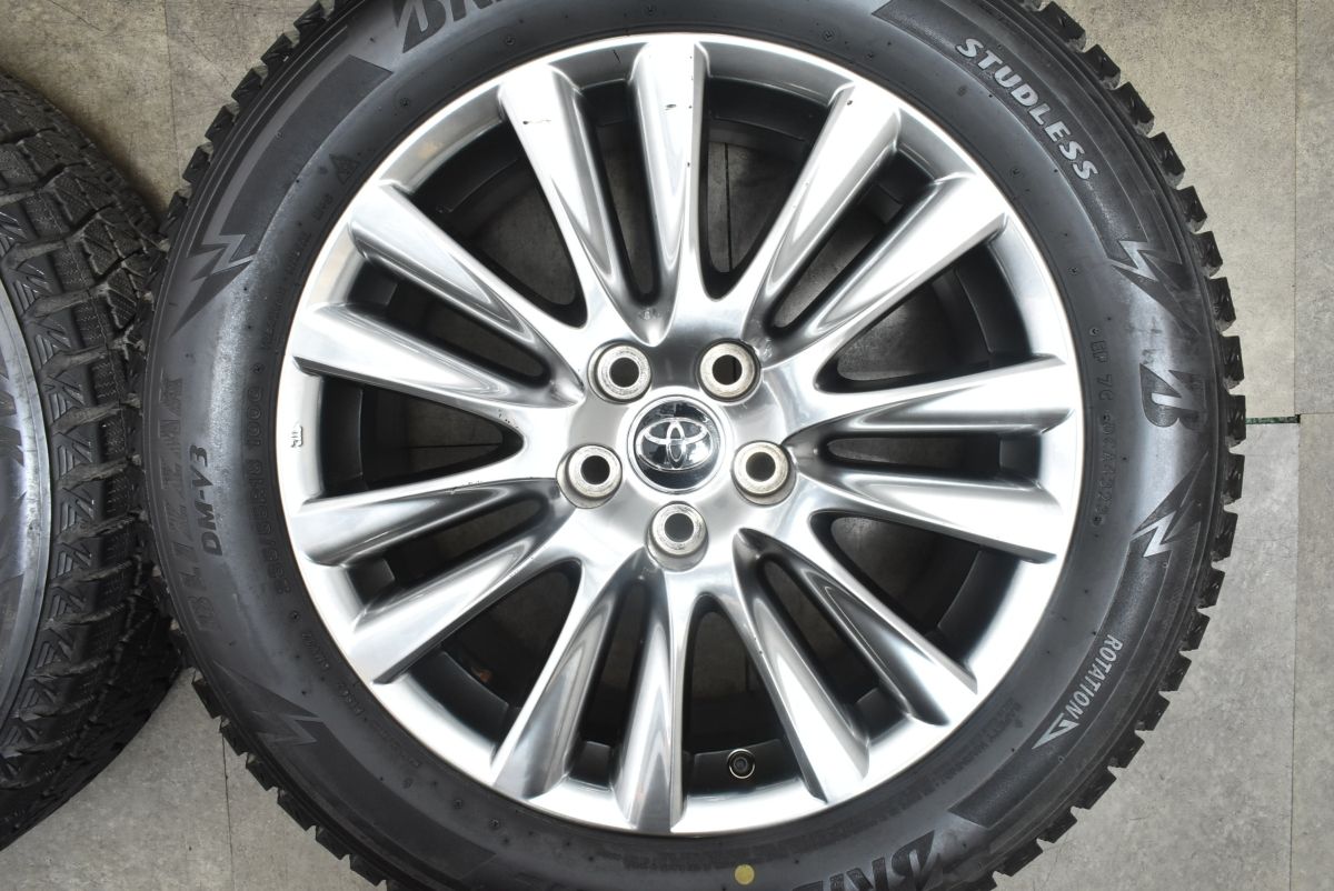 製 バリ溝 DM-V3付 トヨタ 60 ハリアー 純正 18in 7.5J 45 PCD114.3 ブリヂストン ブリザック 235 55R18 ハイグロス FFCRYSTALESIA_COM