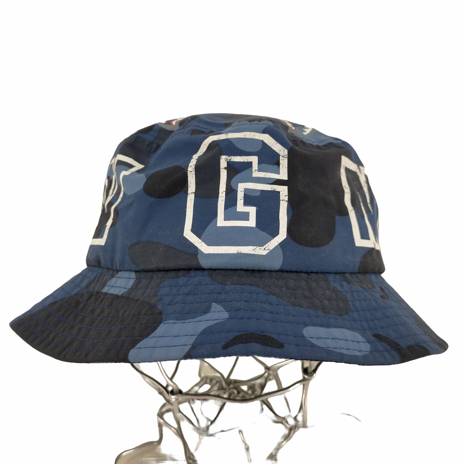 アベイシングエイプ A BATHING APE blue camo shark bucket hat メンズ