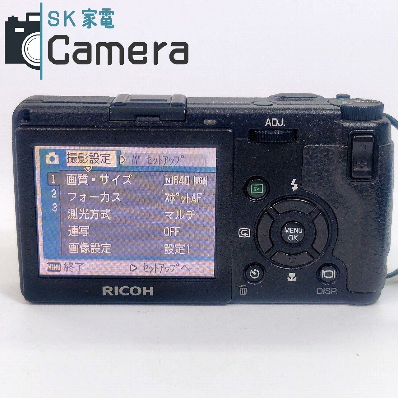 中古】 初代 RICOH GR DIGITAL 5.9mm F2.4 互換性電池 SD2GB 付 
