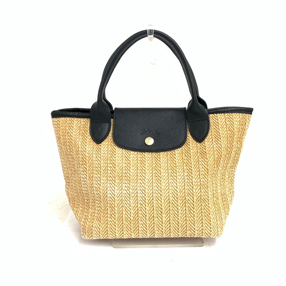 LONGCHAMP ロンシャン プリアージュ ストロー カゴ ベージュ レディース | 240001163250