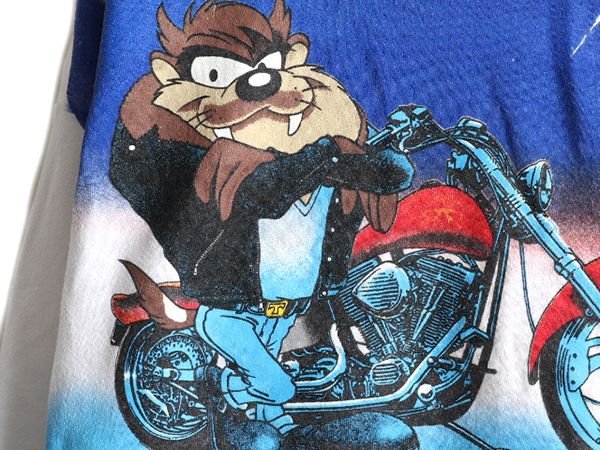 お得なクーポン配布中!】 90s USA製 タズマニアンデビル バイク 大判