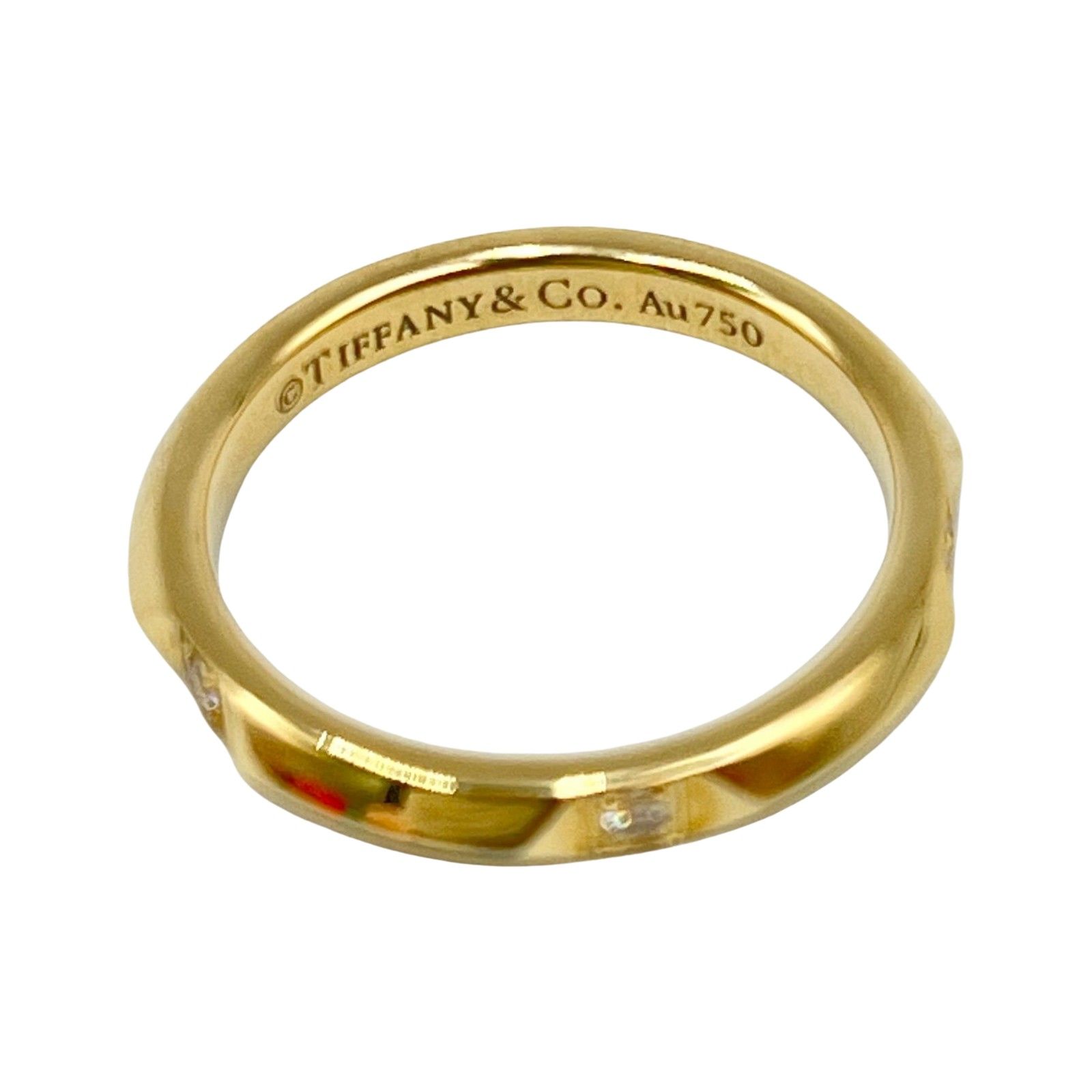ティファニー トゥルーバンド リング au750 k18 金 約11号 【公式通販