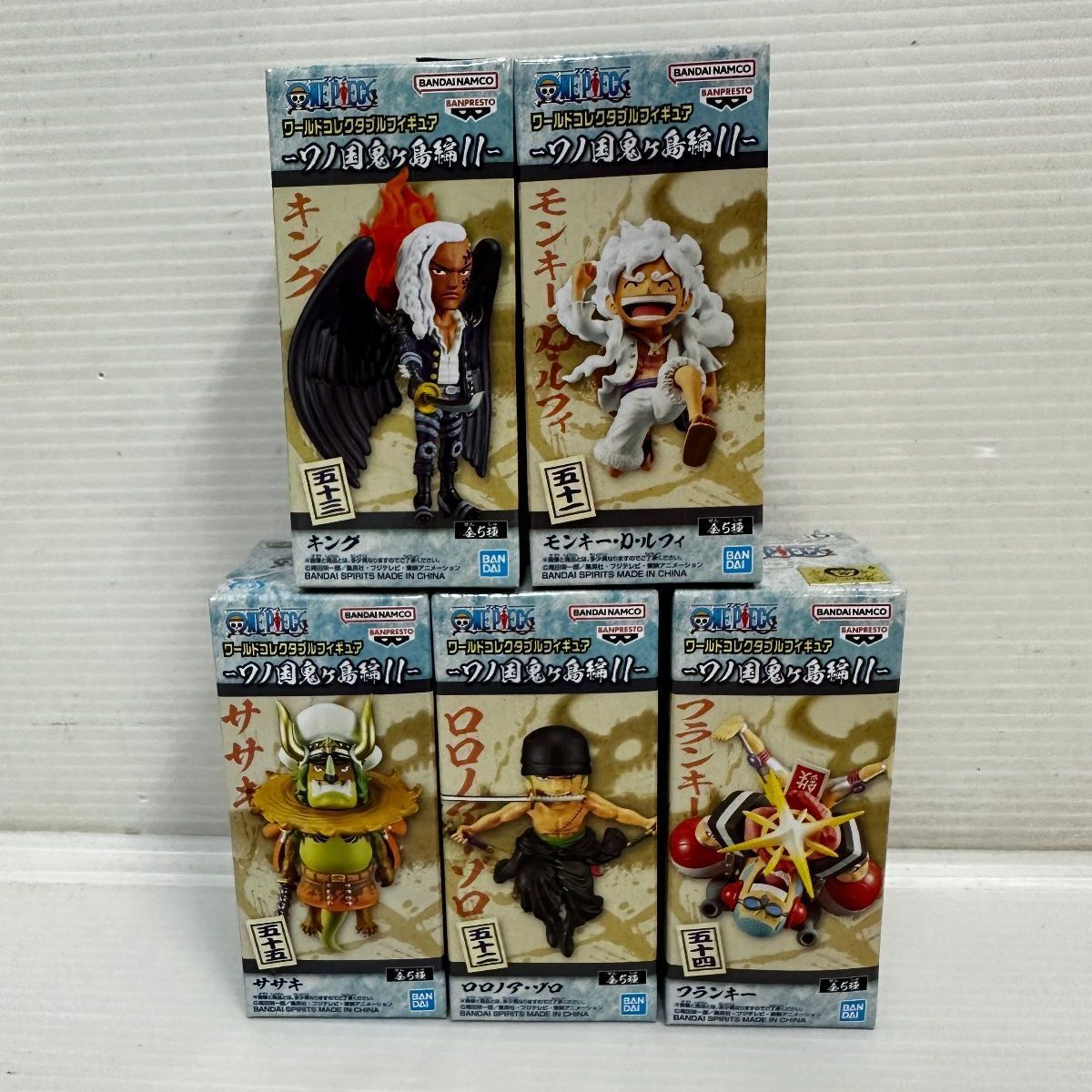 △ワンピース ワールドコレクタブルフィギュア ワノ国鬼ヶ島編1～11 全
