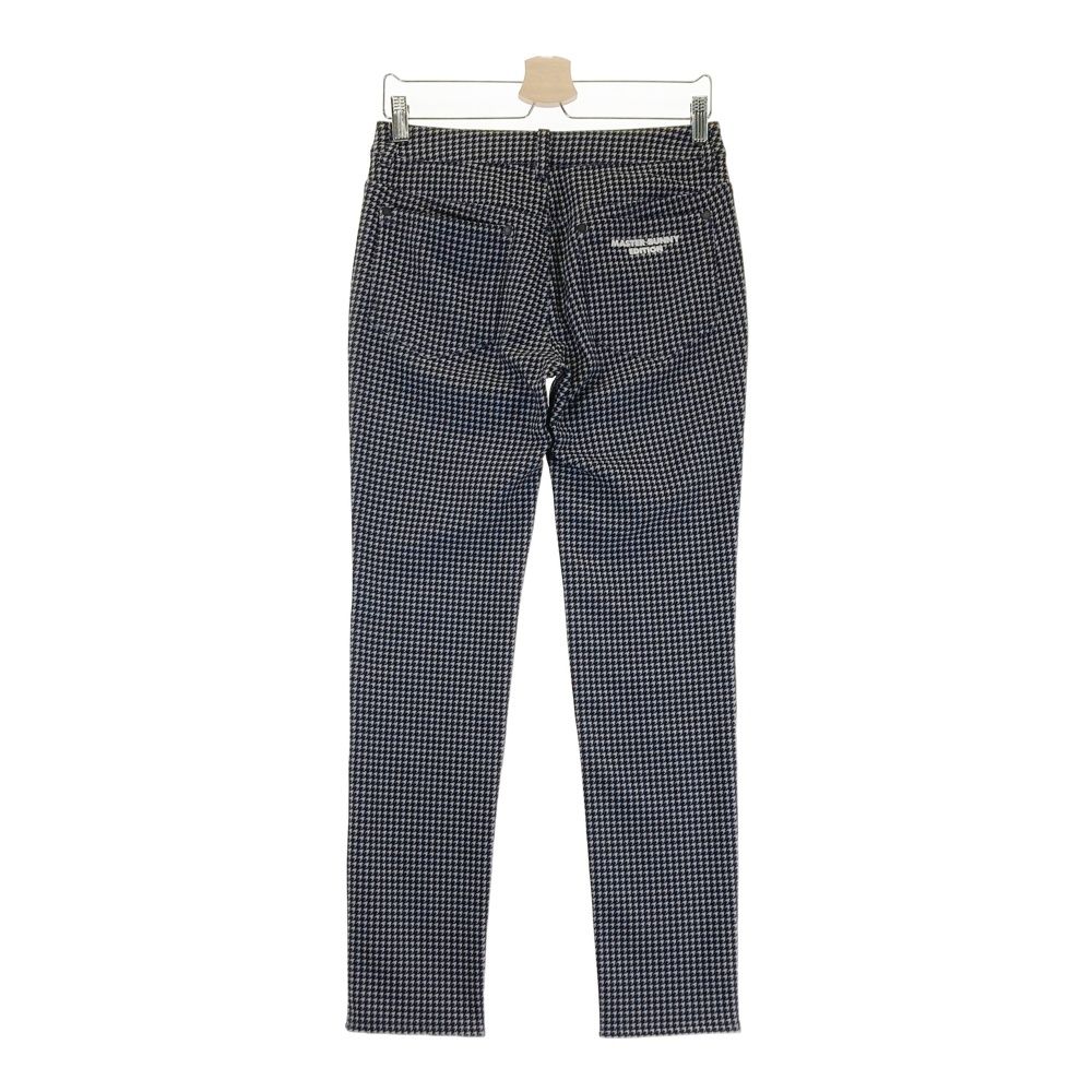 サイズ 1 MASTER BUNNY EDITION マスターバニーエディション 裏起毛ストレッチパンツ 千鳥柄 ブラック系 240101529650 ゴルフウェア レディース ストスト