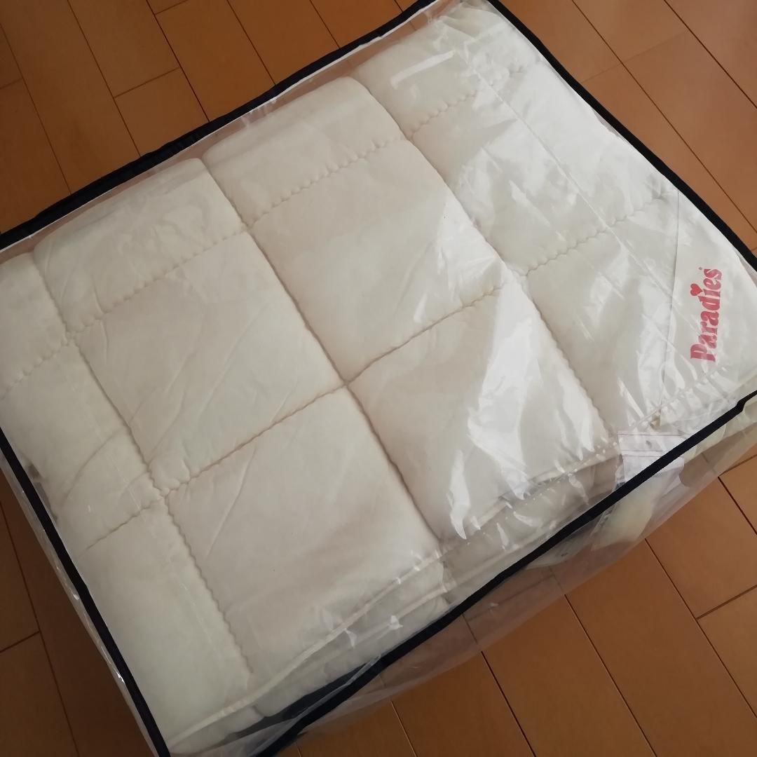 ダブルサイズ】新品西川 パラディース 吸湿 ウールパッド ドイツ製1.25