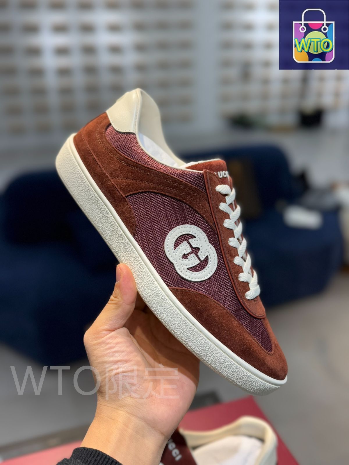 【国内発送関税込】【GUCCI】スエードトリムスニーカー org.jpg