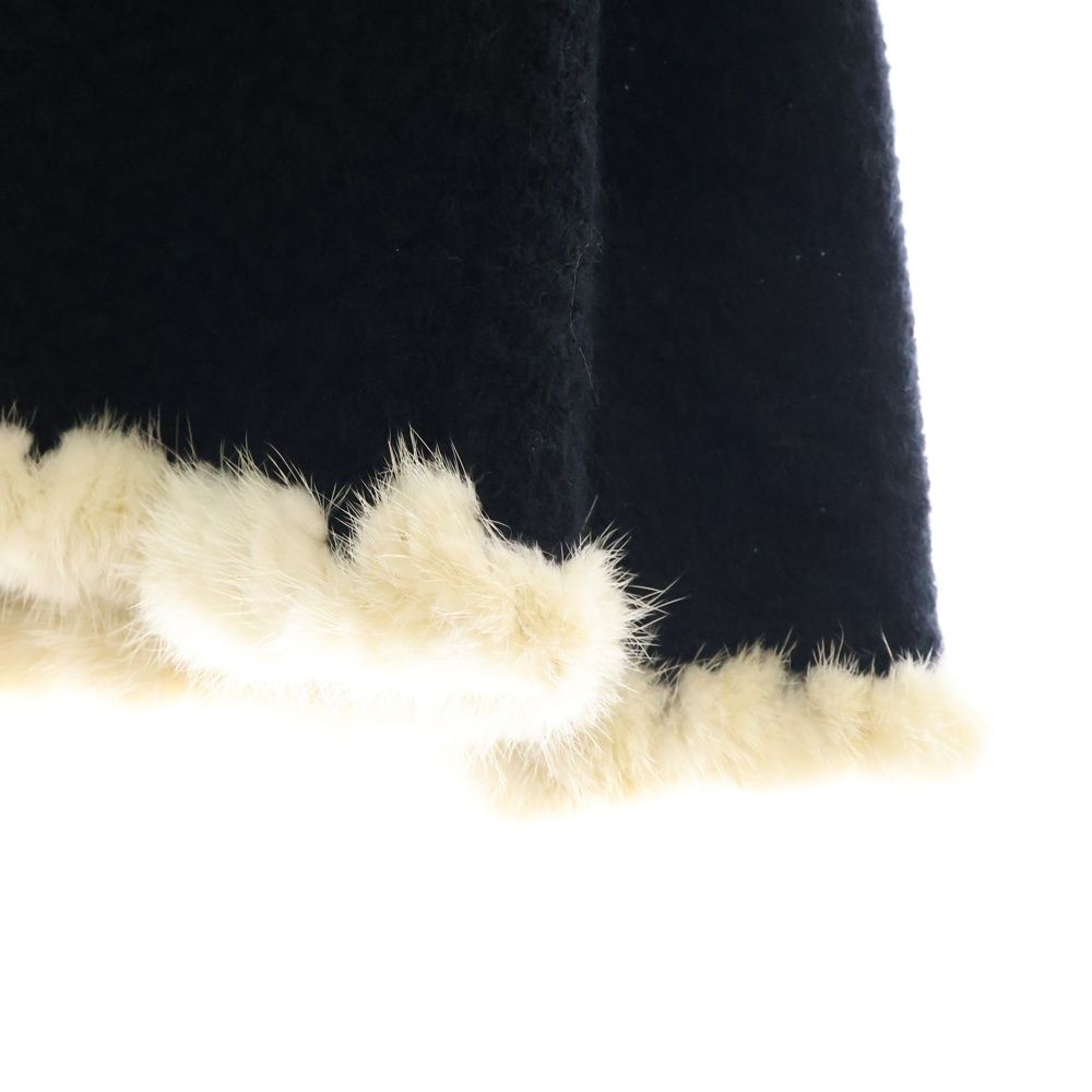 CHANEL シャネル カーディガン ジャケット ココマーク アンゴラ ファー CHANEL (シャネル) ファー付きカーディガン ココマーク ニット