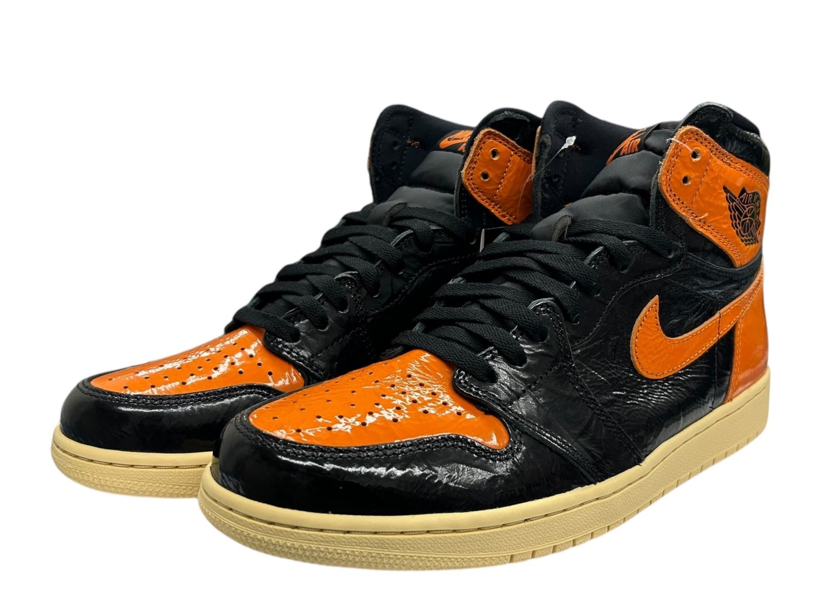 NIKE (ナイキ) AIR JORDAN 1 RETRO HIGH OG エアジョーダン 1 レトロ ハイ OG シャッタードバックボード3.0 スニーカー 555088-028 US10.5 28.5cm オレンジ ブラック メンズ/006