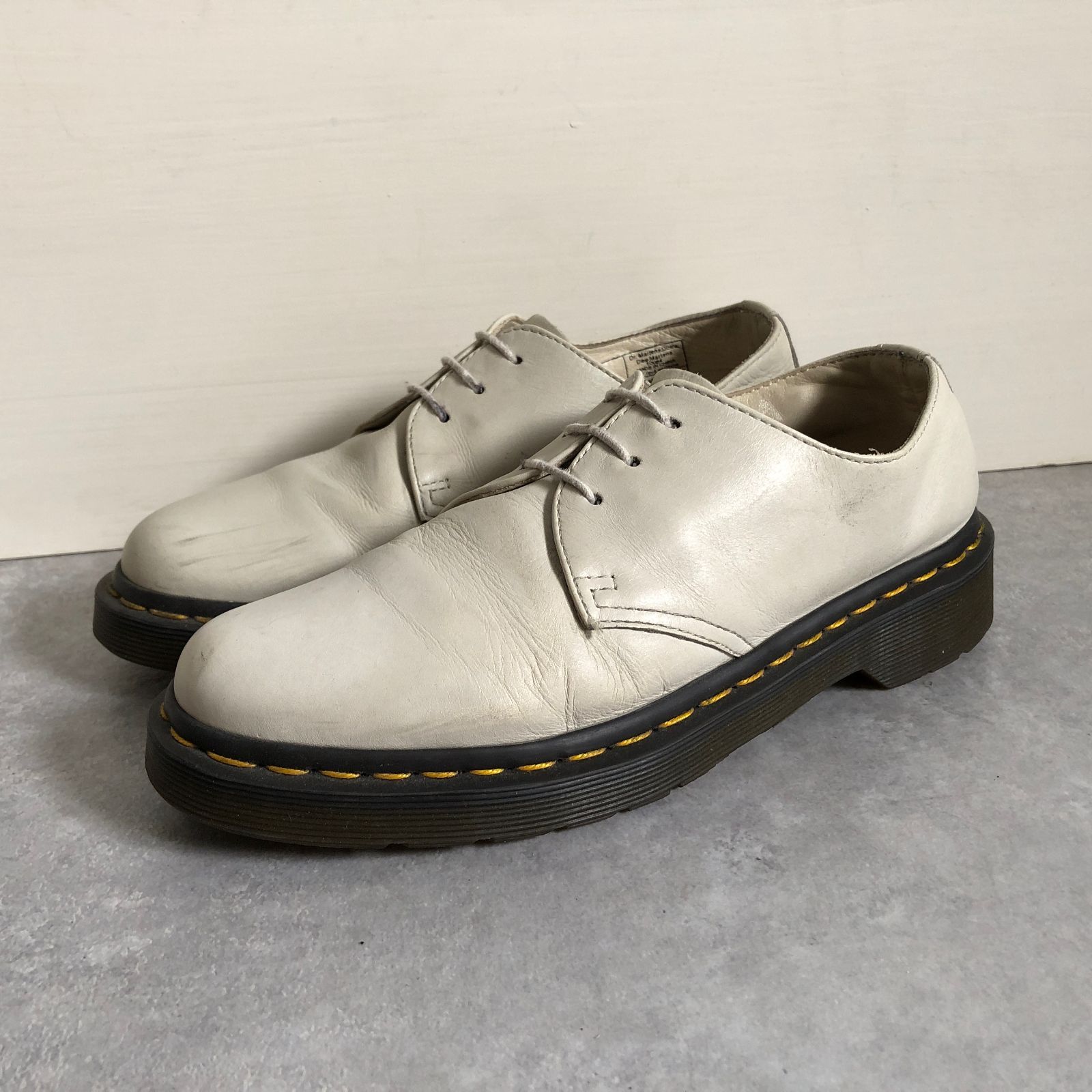 Dr.Martens 希少クリームカラー 3eye レザー シューズ ドクター 