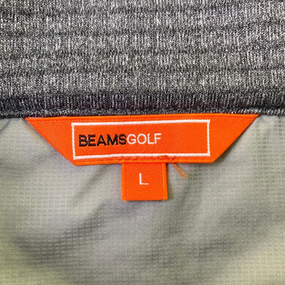 サイズ：L BEAMS GOLF ビームスゴルフ  ジップベスト  グレー系 [240101460033] ゴルフウェア メンズ ストスト サイズ：L BEAMS GOLF ビームスゴルフ ジップベスト グレー系