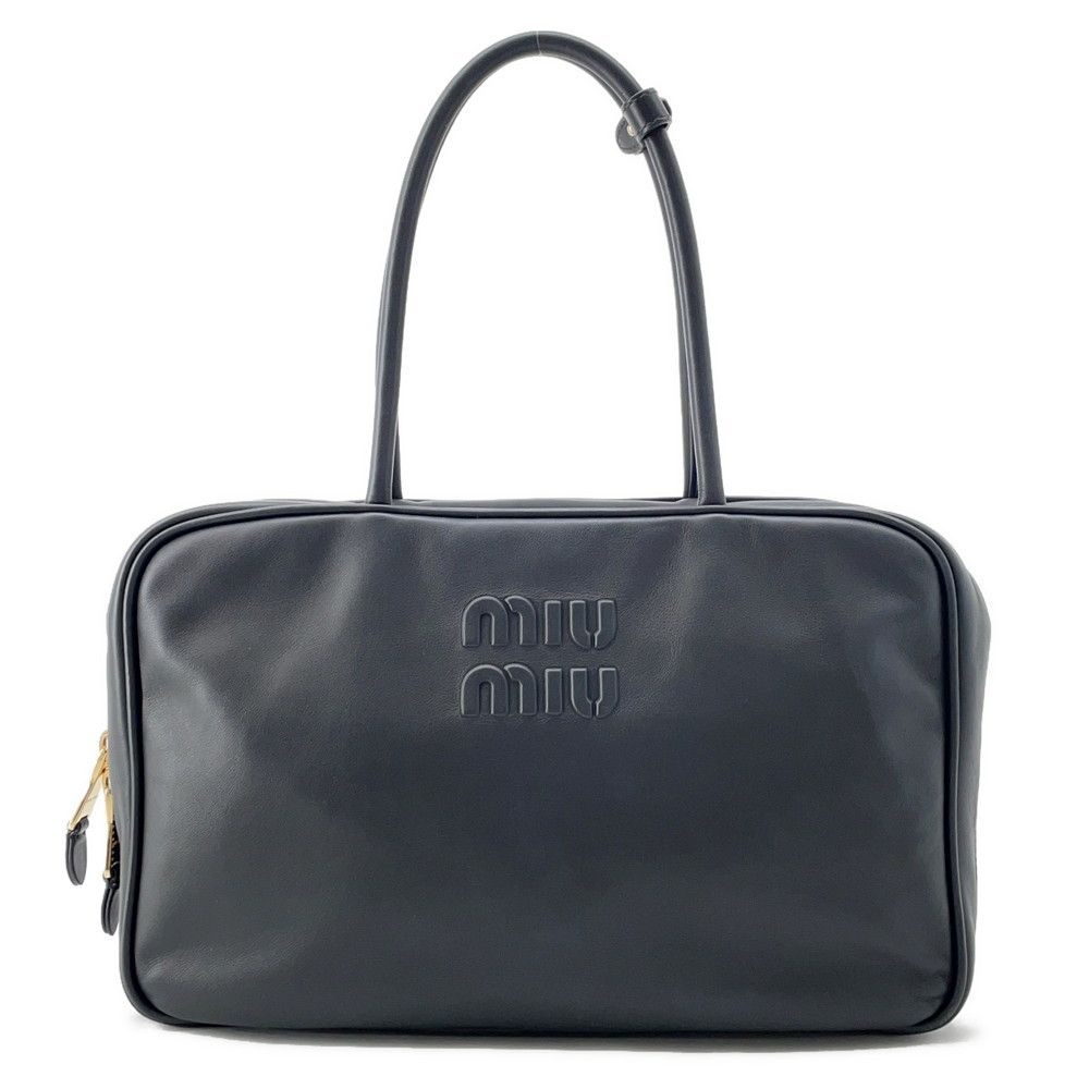 ミュウミュウ ハンドバッグ ボー カーフレザー 5BB117 MIUMIU トップ