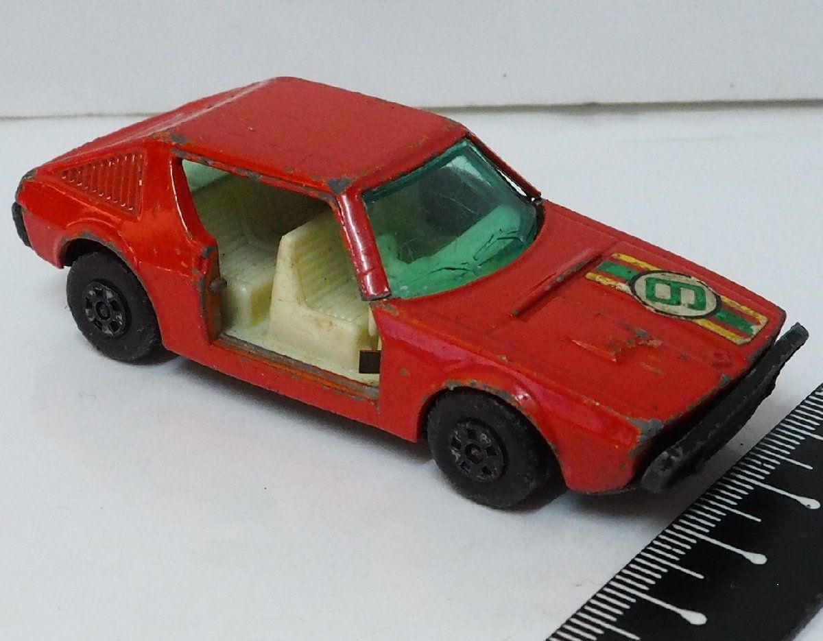 Matchbox Superfast No.62【Renault 17 TL ルノー ピラー折右ドア欠 橙オレンジ】ミニカー トミカサイズ マッチボックス【ジャンク】送料込