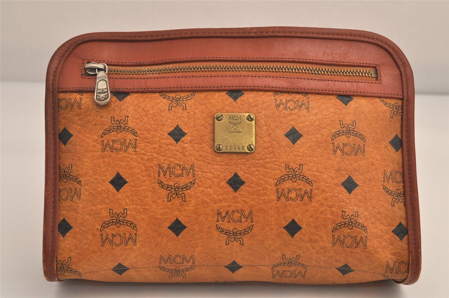 MCM MCM ヴィンテージ ヴィセトス レザー クラッチハンドバッグ 財布 