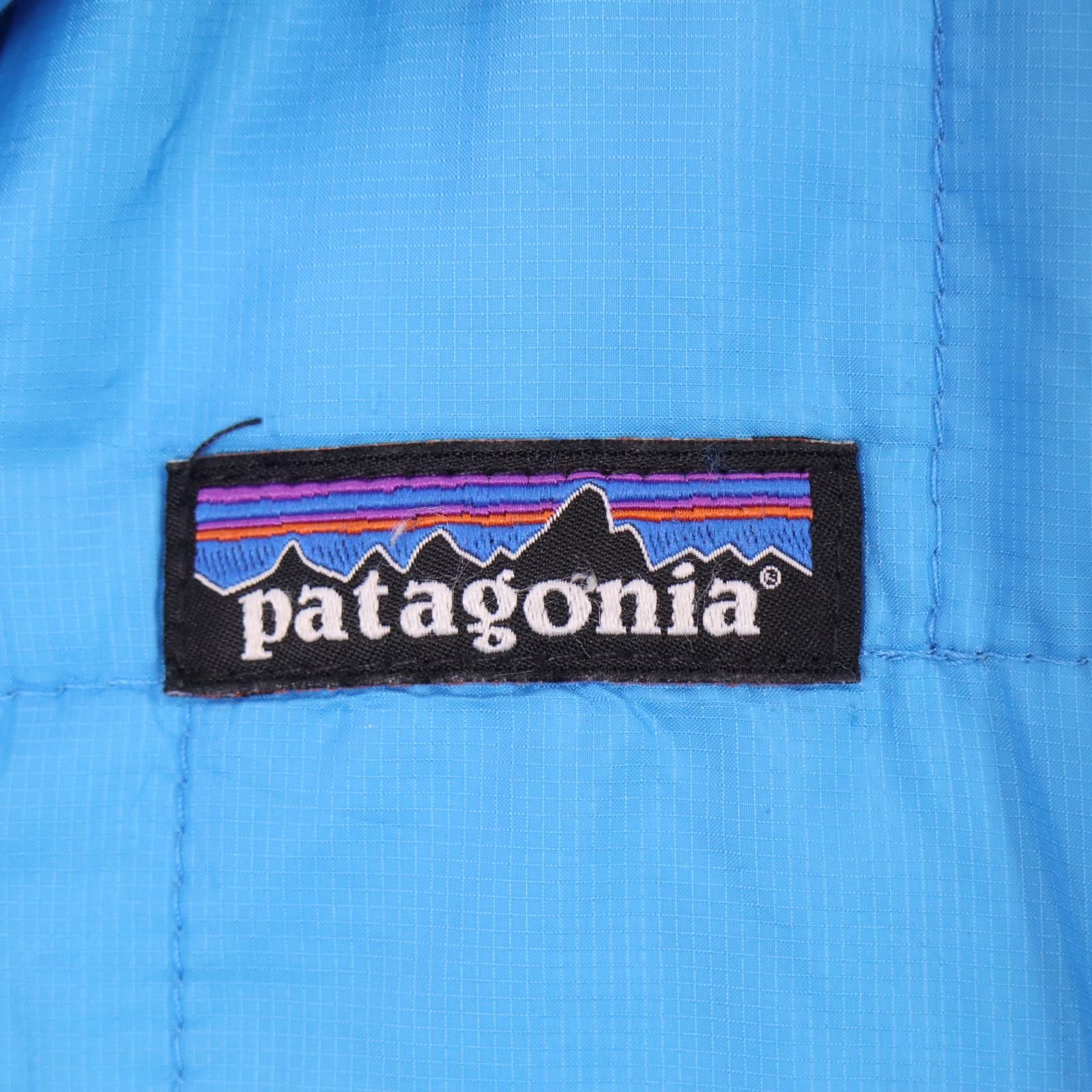 00年代 patagonia パタゴニア ナノパ ジャケット アウトドア ブルー (ユース XXL) 中古 古着 A1046