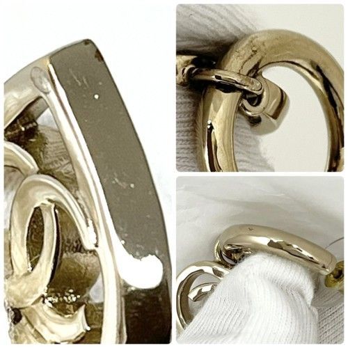 CHANEL シャネル ココマーク ハート ピアス AB7919 B22P メタル 