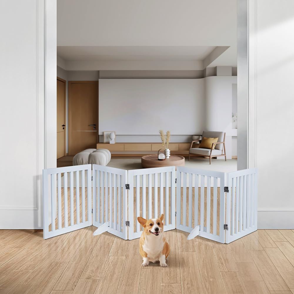 木製犬用ゲート 折り式バリア