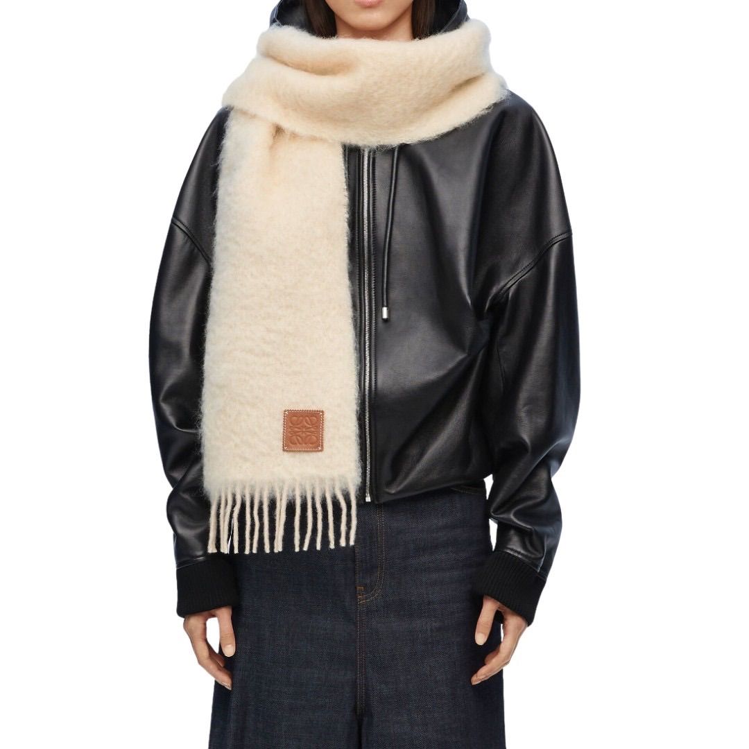 新品・未使用】LOEWE ロエベ マフラー スカーフ （モヘア&ウール  