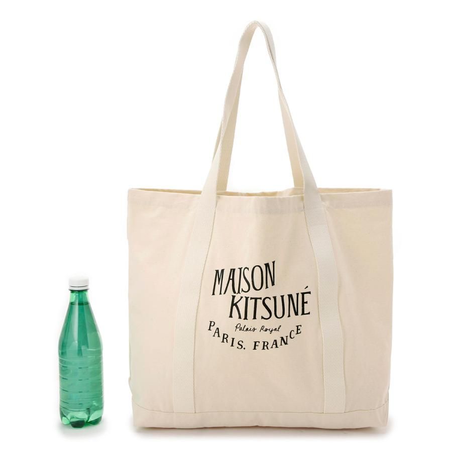 メゾンキツネ MAISON KITSUNE トートバッグ PALAIS ROYAL ベージュ メンズ レディース