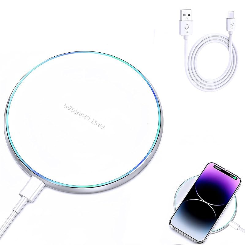 ワイヤレス充電器 Qi認証 無線充電器 最大15W出力 USB Type-C
