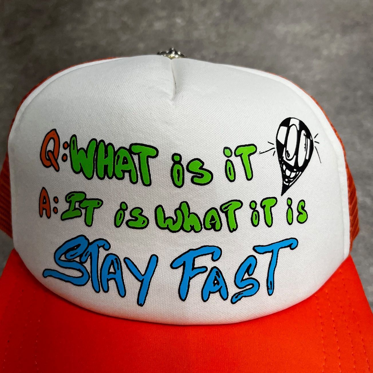 CHROME HEARTS Matty Boy Sex Records It Is What It Is Trucker Hat 