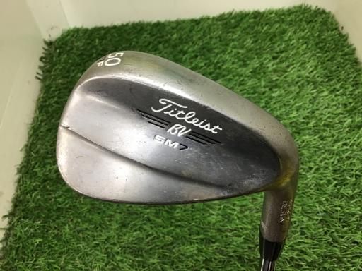 タイトリスト VOKEY SPIN MILLED SM7 ブラッシュドスチール 50°|12°F ウェッジ WG 純正特注シャフト フレックスX メンズ 男性用 右利き 右用 Cランク ゴルフクラブ