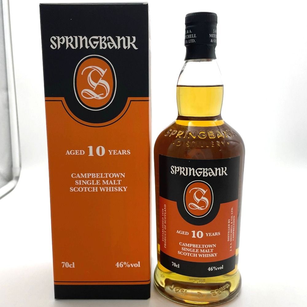 スプリングバンク 10年 シングルモルト ウィスク イー キャンベルタウン スコッチ 箱あり 700ml 46 洋酒 古酒 未開栓 ウイスキー