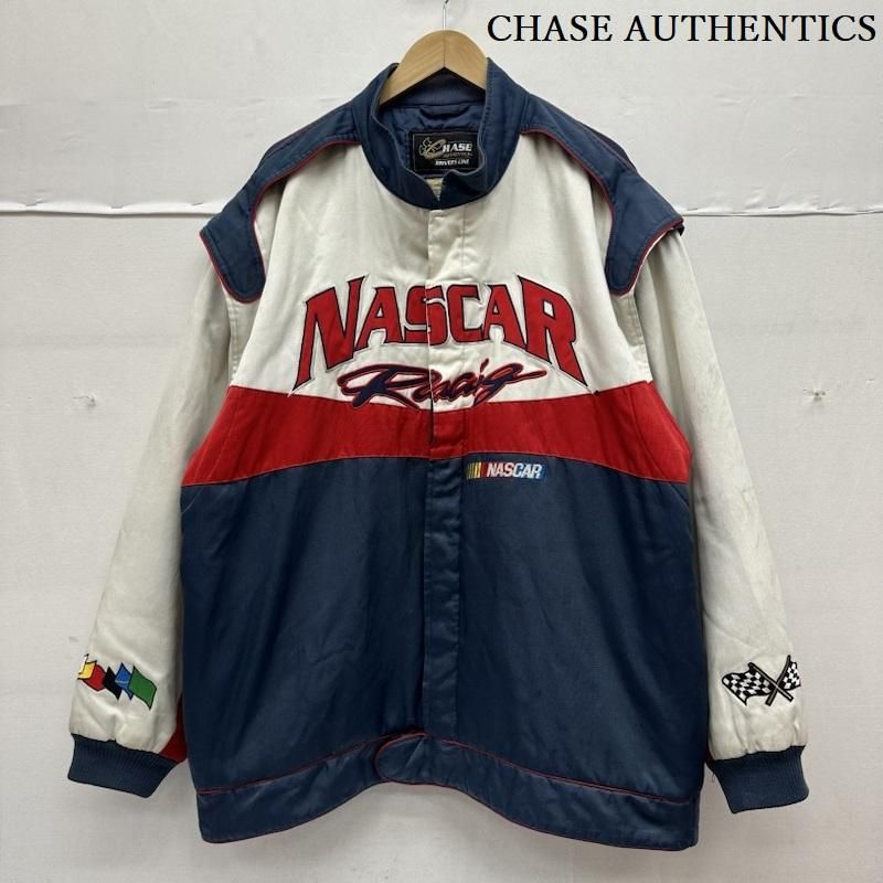 古着 ジャケット 上着 ジャンパー ブルゾン 00s CHASE AUTHENTICS NASCAR 刺繍 ワッペン レーシング ジャケット
