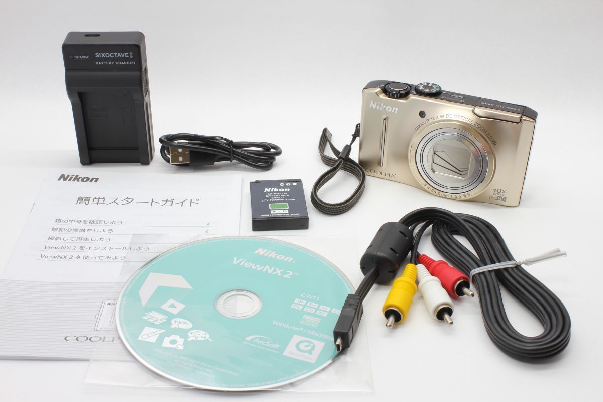 Nikon COOLPIX S8100 ゴールド　動作品　充電器付き Nikon Coolpix S8100 充電器付き 【公式通販】