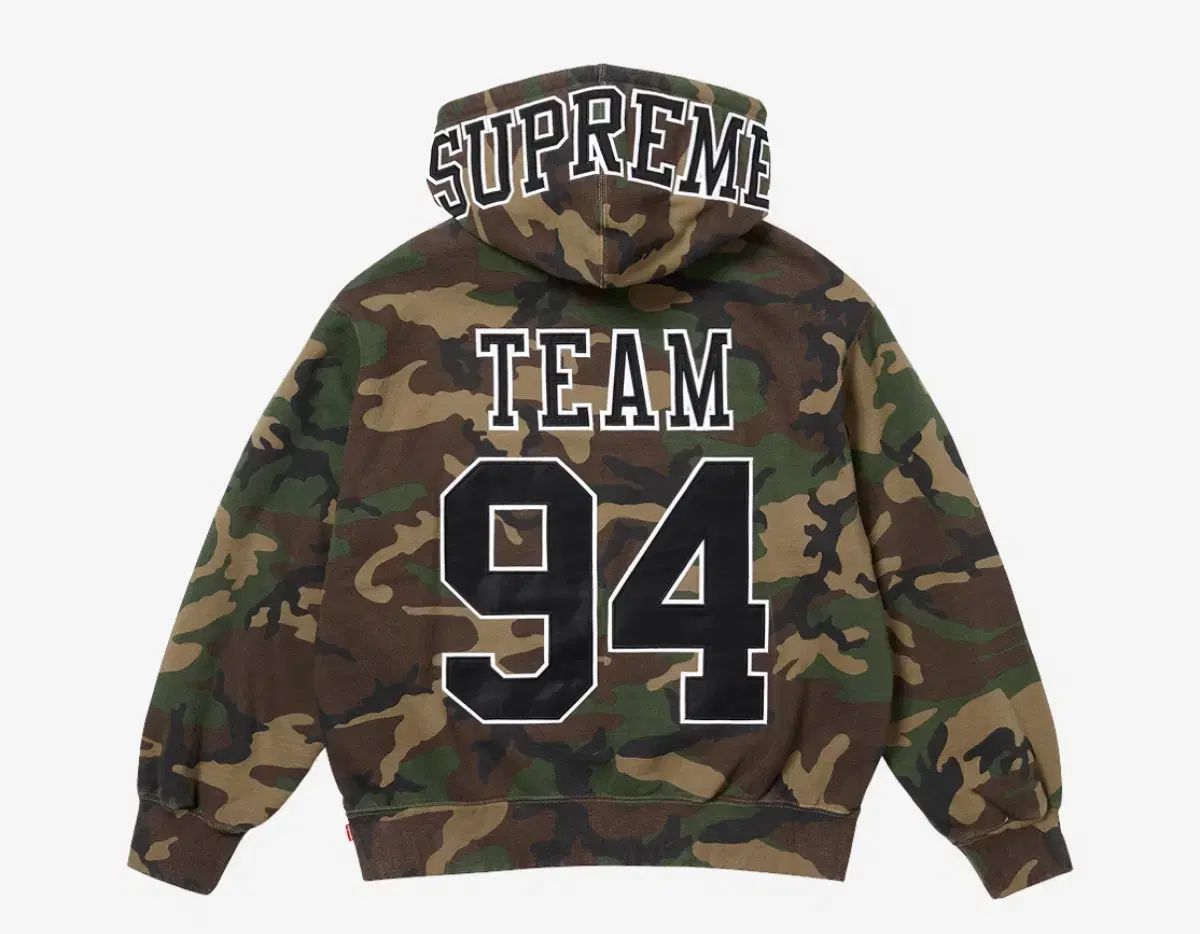 s Supreme シュプリーム チーム 94 フード スウェットシャツ ウッドランド カモフラージュ