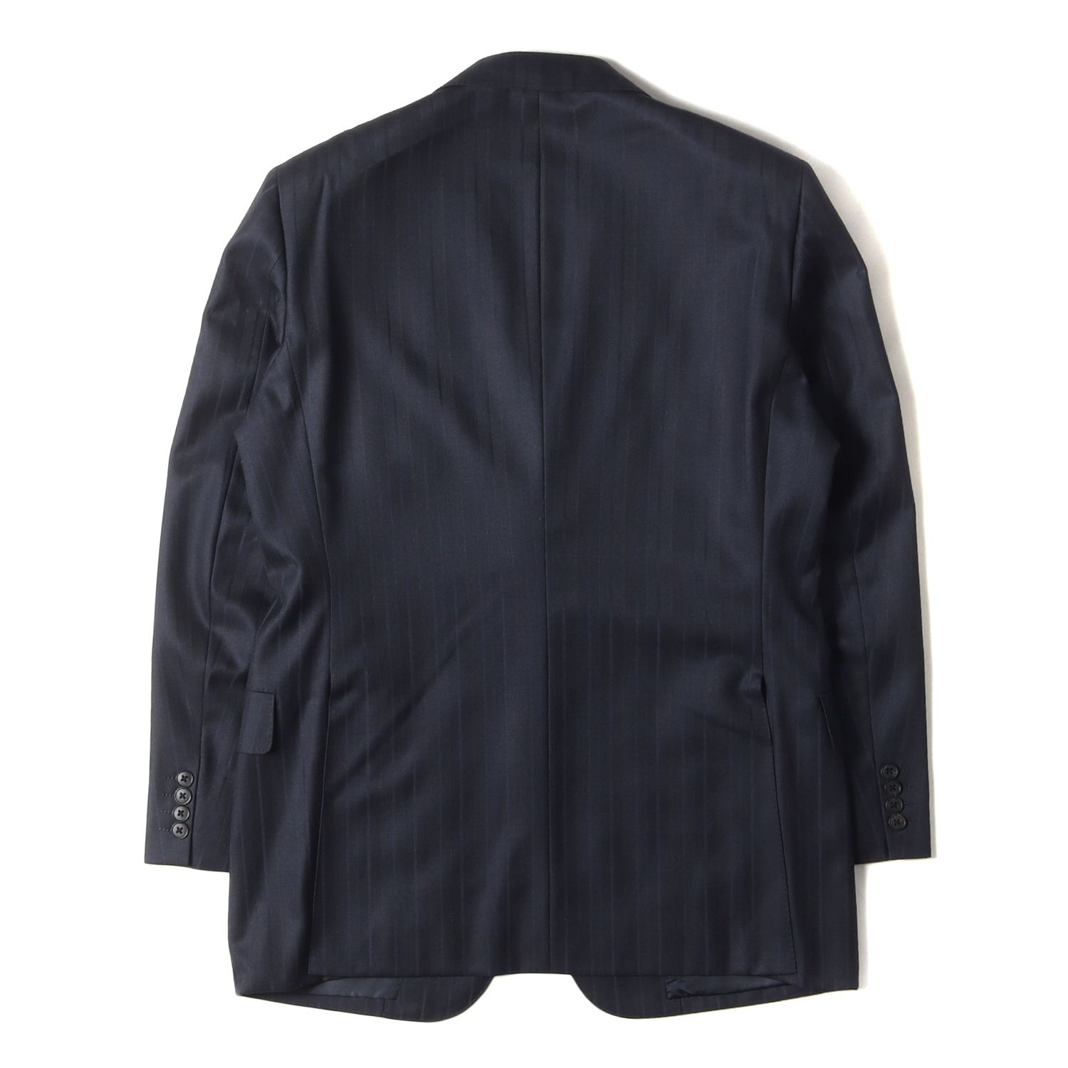 BURBERRY バーバリー 90s マルチストライプ ヘリンボーン ウール 2B 