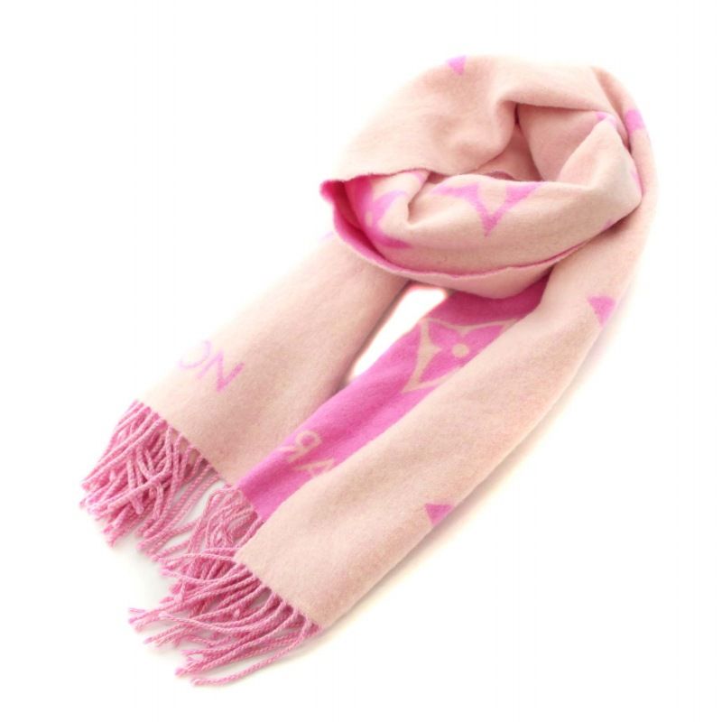 ルイヴィトン エシャルプ・レイキャビック モノグラム カシミヤ 大判 マフラー LOUIS VUITTON ルイ・ヴィトン エシャルプ・レイキャビック カシミヤ