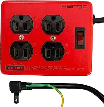 fargo 電源タップ　2個口 シルバー USB付