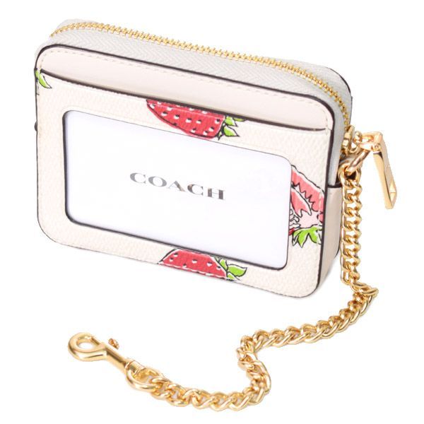 コーチ コインケース COACH レザー ストロベリー イチゴ