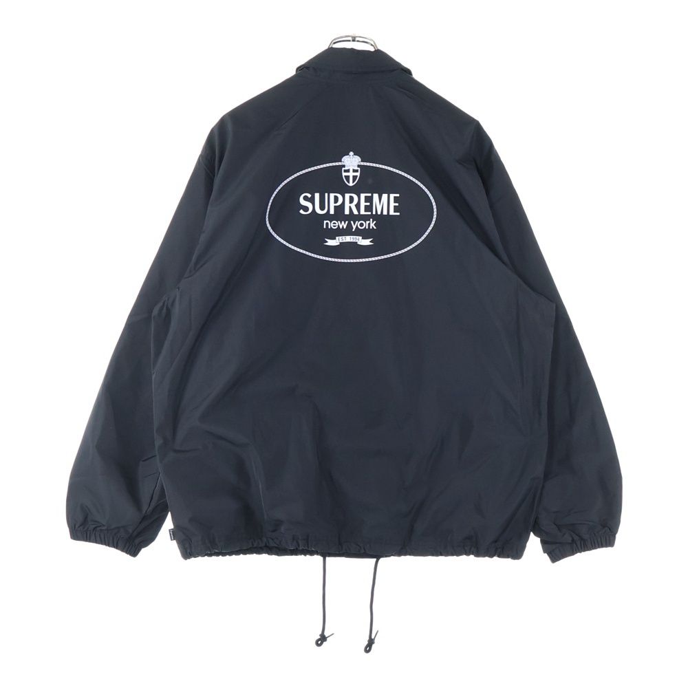SUPREME シュプリーム 24AW Crest Coaches Jacket クレスト ロゴエンブロイダリー コーチジャケット ブラック