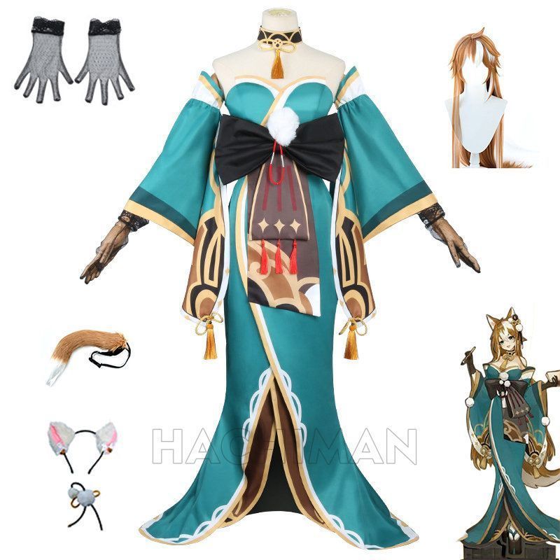 原神 ゴロー コスプレ衣装 ウィッグ 原神 ゴロー 着物風