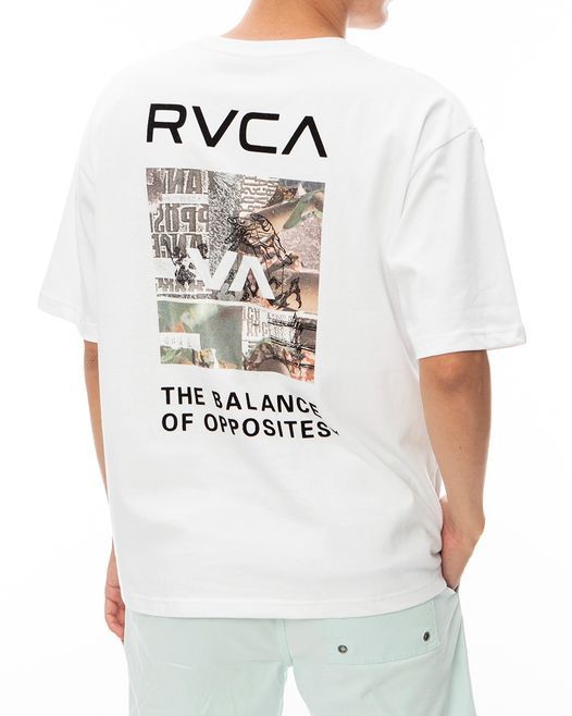 2024春夏 新品【RVCA/ルーカ/ルカ】THRASHED BOX RVCA TEE Ｔシャツ WHT メンズ BE041-224