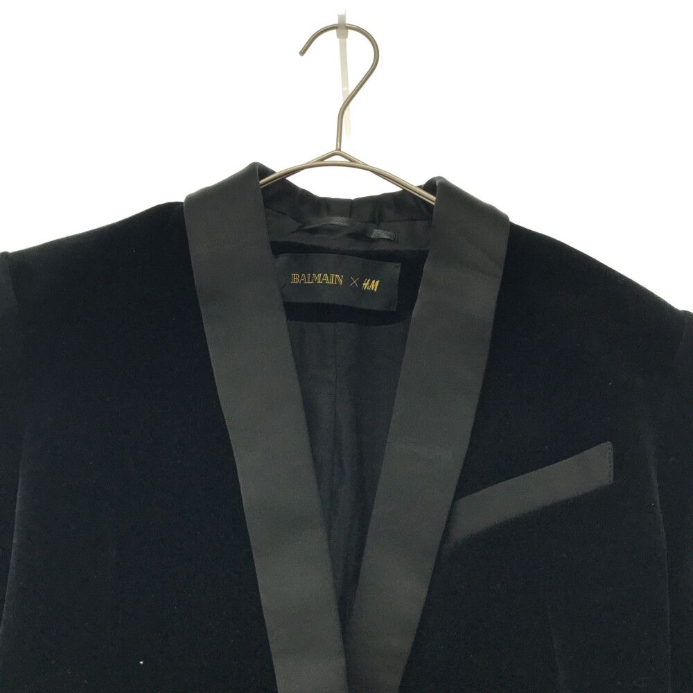 BALMAIN (バルマン) ×H&M ベルベットショールカラースモーキング 